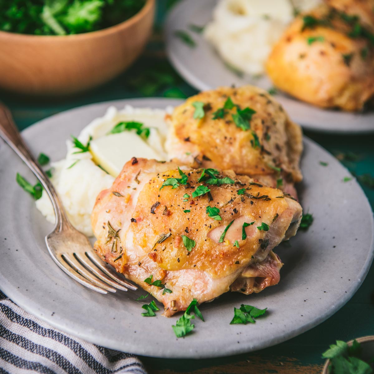 Garlic and Herb Chicken Thighs