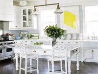 Cozy Cottage Black and White Kitchen