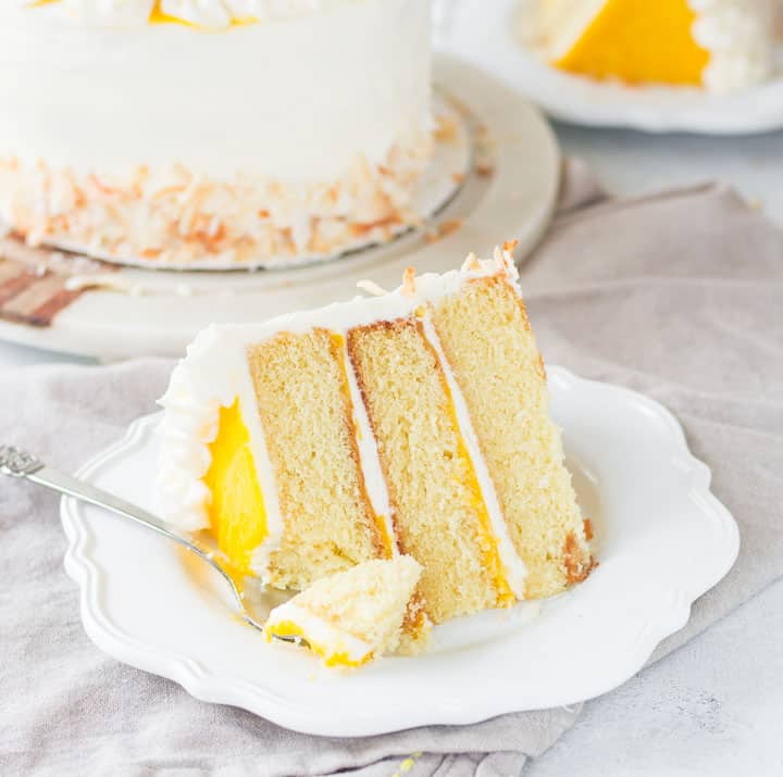 Mango and Coconut Cream Cake