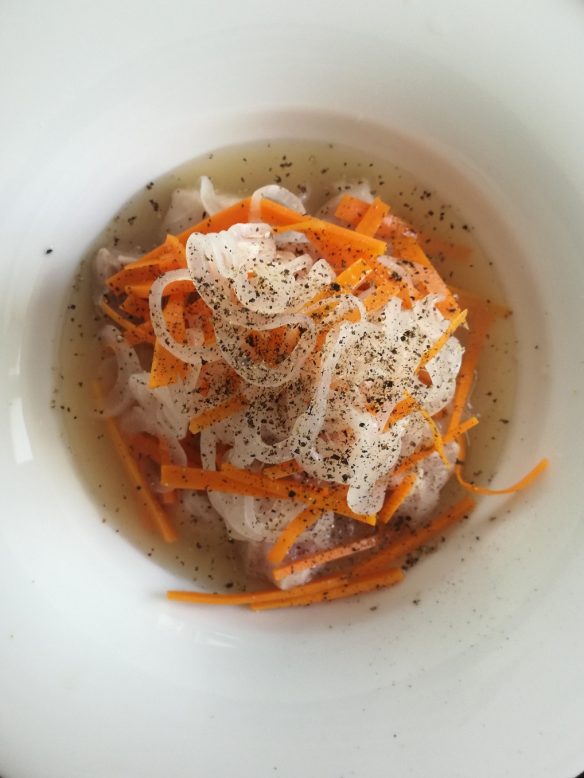 Bonito en escabeche a la japonesa