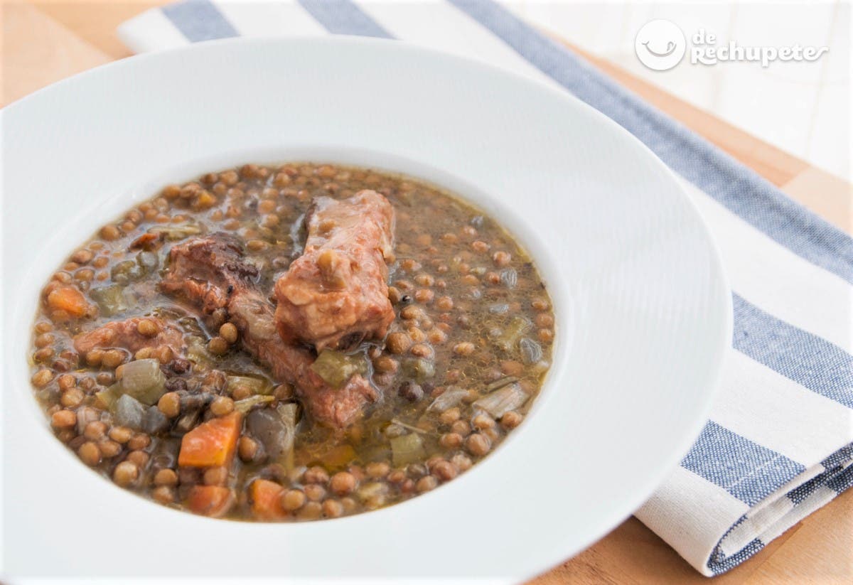 Receta de lentejas estofadas tradicional