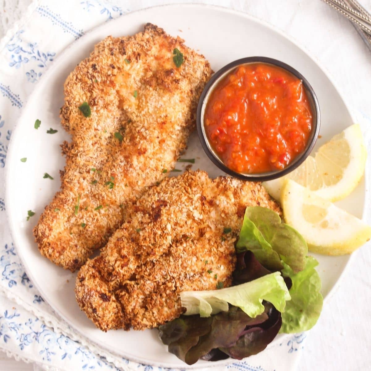 Panko Crusted Air Fryer Fried Chicken
