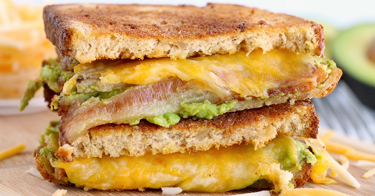 Avocado and Bacon Grilled Cheese