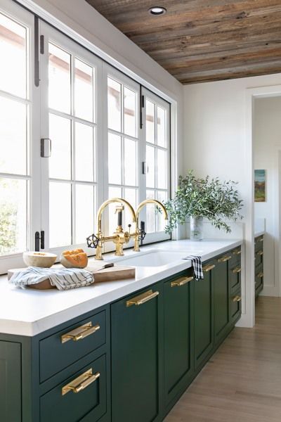 Nautical-Inspired Wooden Kitchen