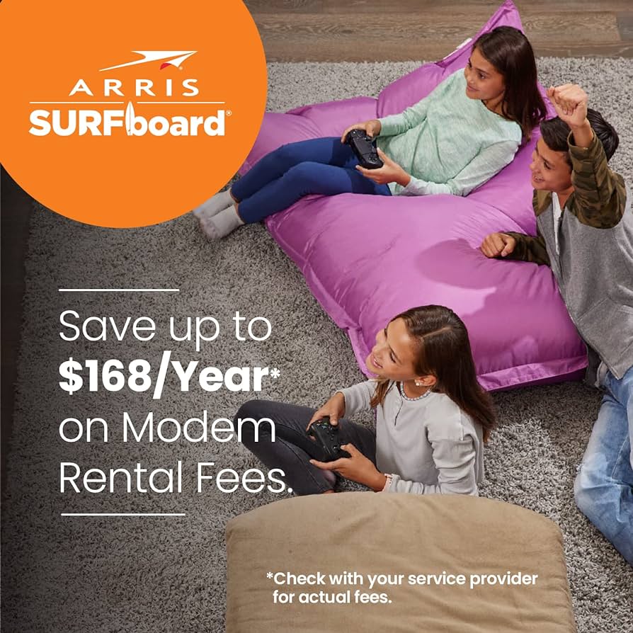 ARRIS SURFboard SBG8300 - 32x8 DOCSIS 3.1 Cable Modem with AC2350 Wi-Fi Router