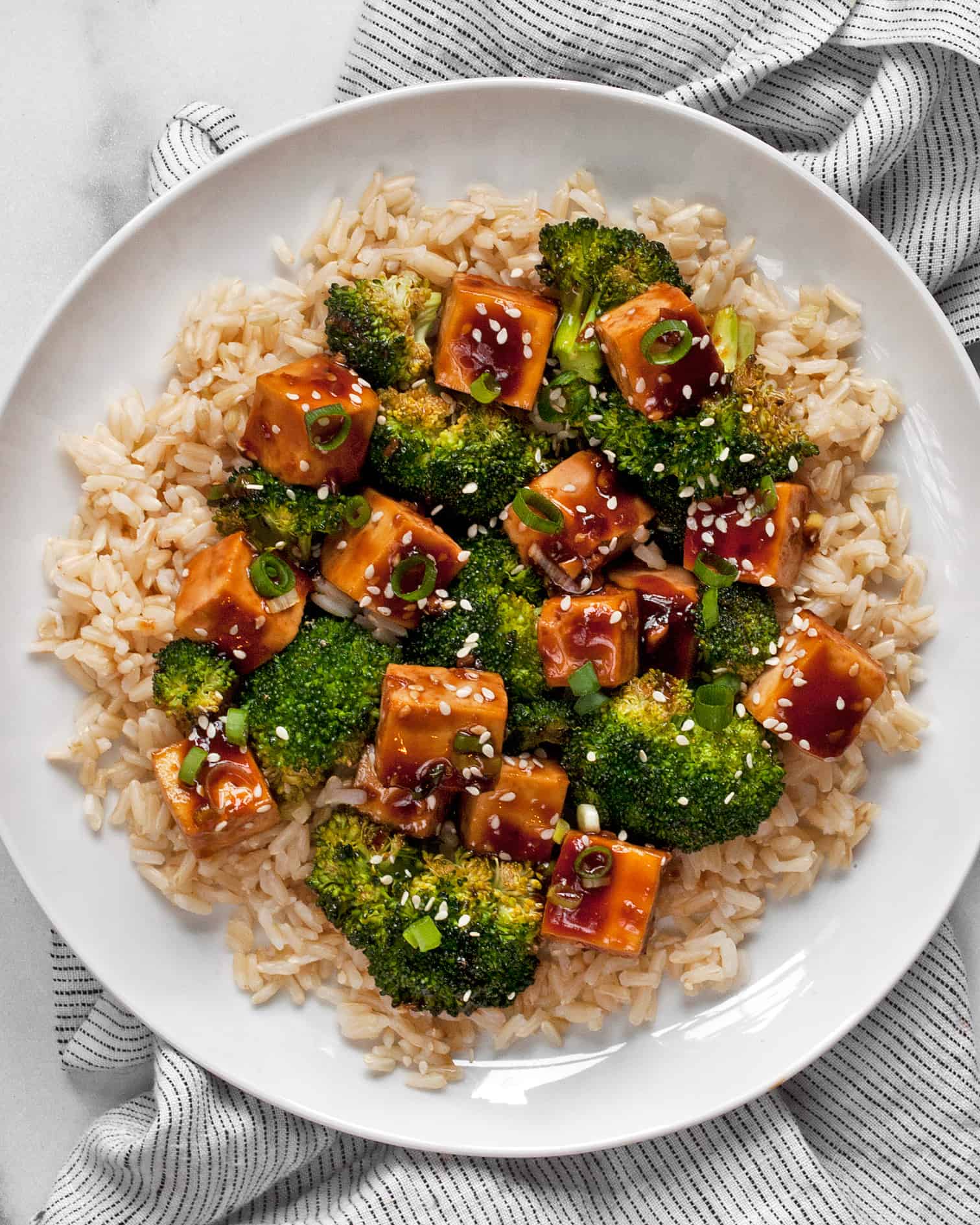 Honey Garlic Tofu Stir-Fry