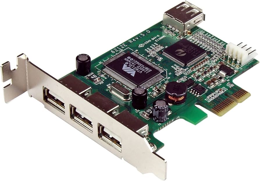 StarTech.com 5 Port PCI Express High Speed USB 2.0 Adapter Card