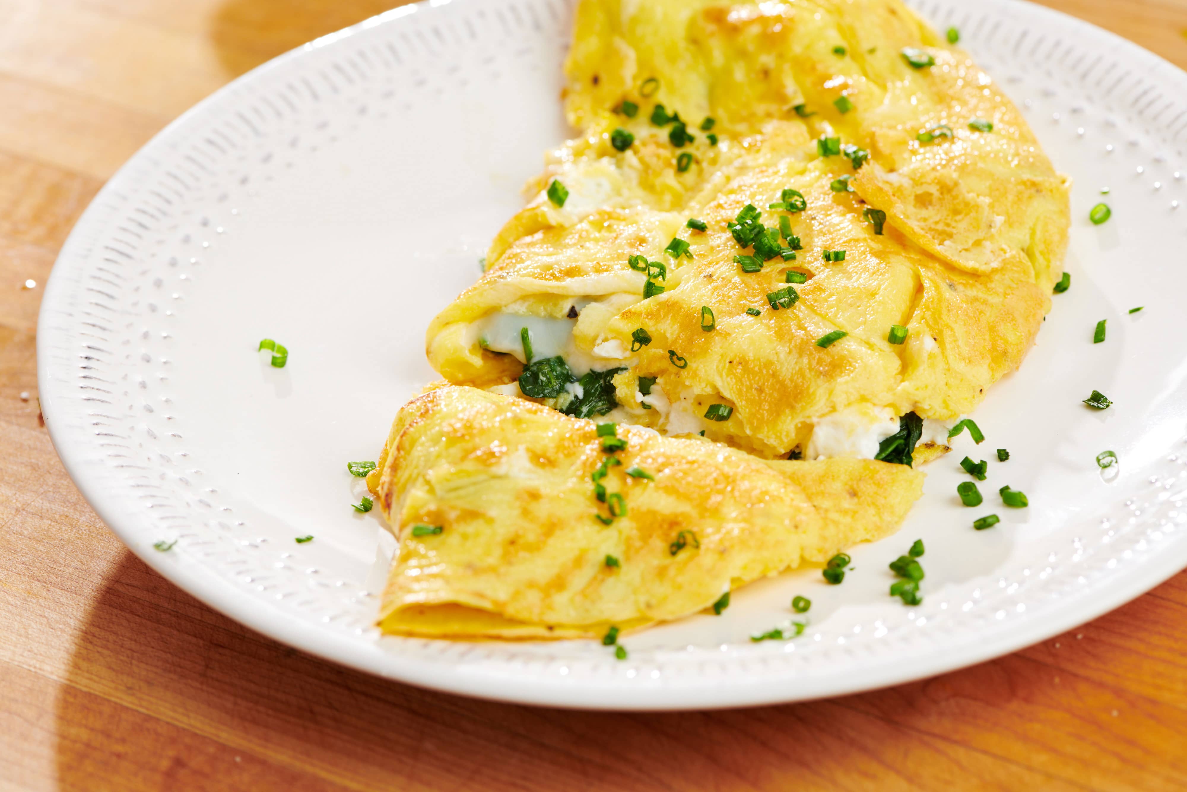 Spinach and Feta Omelette