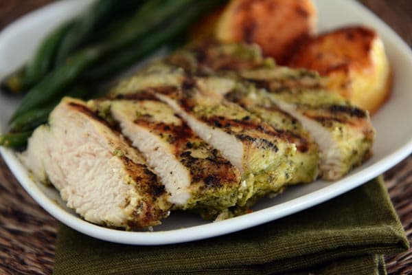 Grilled Chicken with Pesto