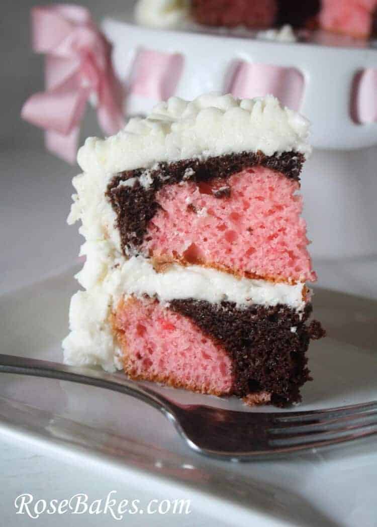 Neapolitan Cake with Cream Cheese Frosting
