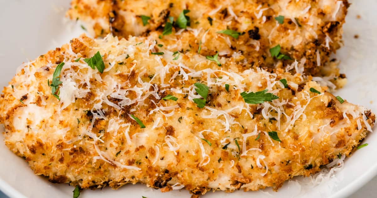 Parmesan Crusted Air Fryer Chicken Cutlets