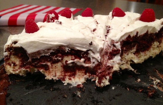 Chocolate Raspberry Truffle Cheesecake