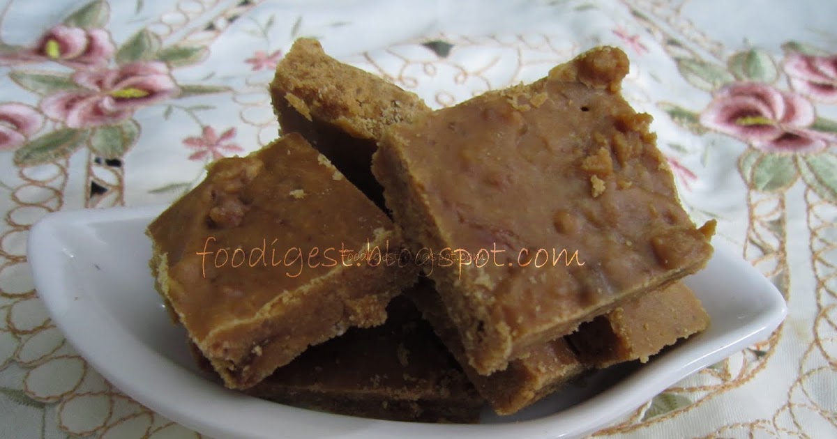Mysore Pak with Dates