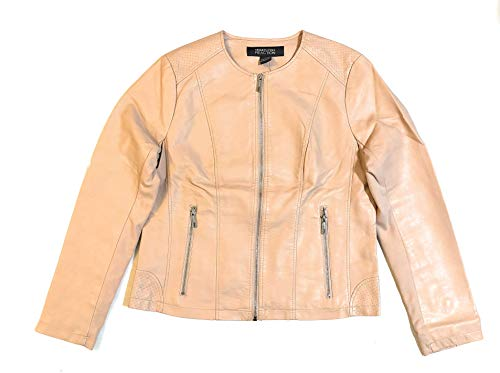 8. Kenneth Cole Women's Leather Moto Jacket