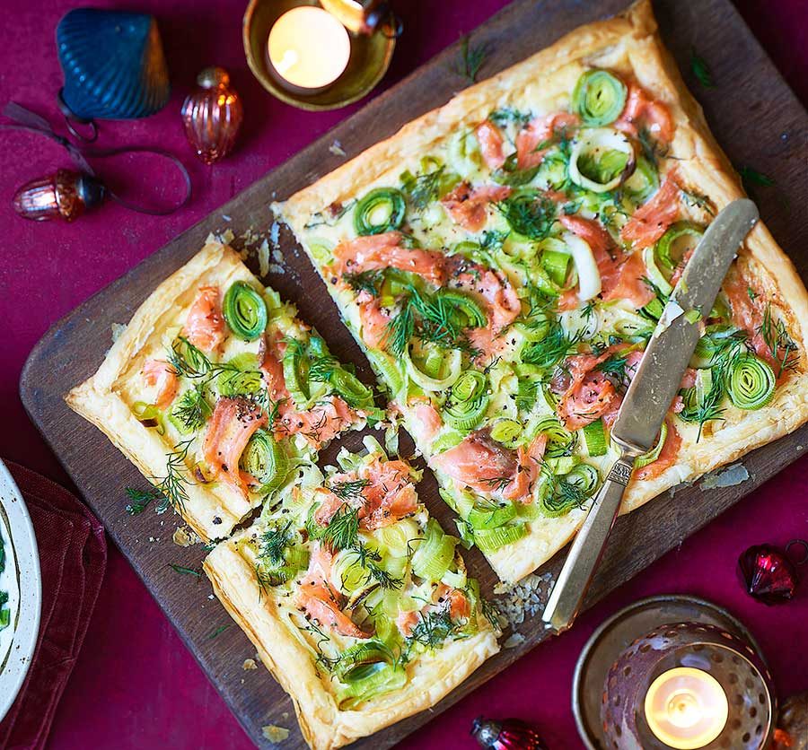 Salmon and Leek Tart