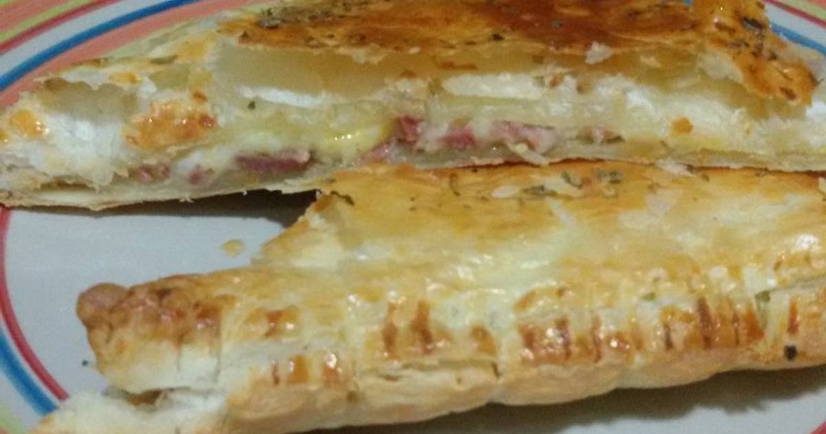 Pizza Quattro Formaggi con Thermomix y cebolla caramelizada