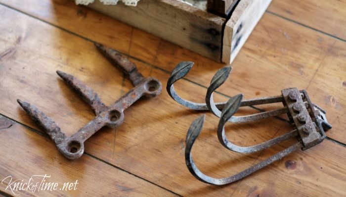 Repurposed Vintage Garden Tool Hooks