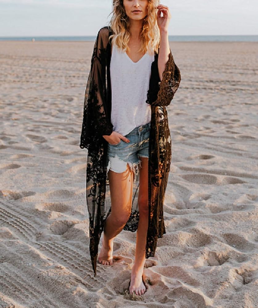 10. Beachy Vibes Kimono Hooded Cover-Up