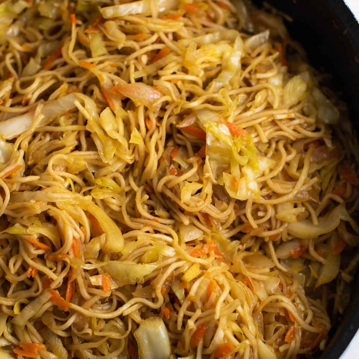 Cabbage and Noodle Stir-Fry