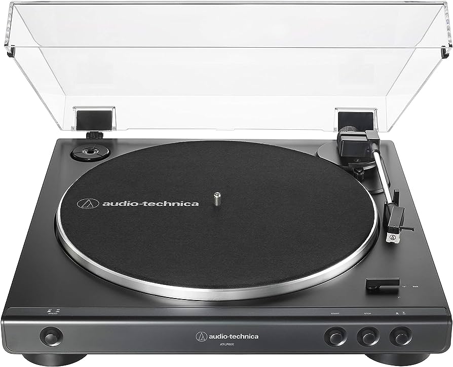 Audio-Technica AT-LP60X-GM Fully Automatic Belt-Drive Stereo Turntable