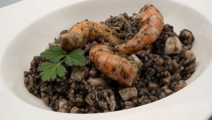 Arroz Negro con Langostinos