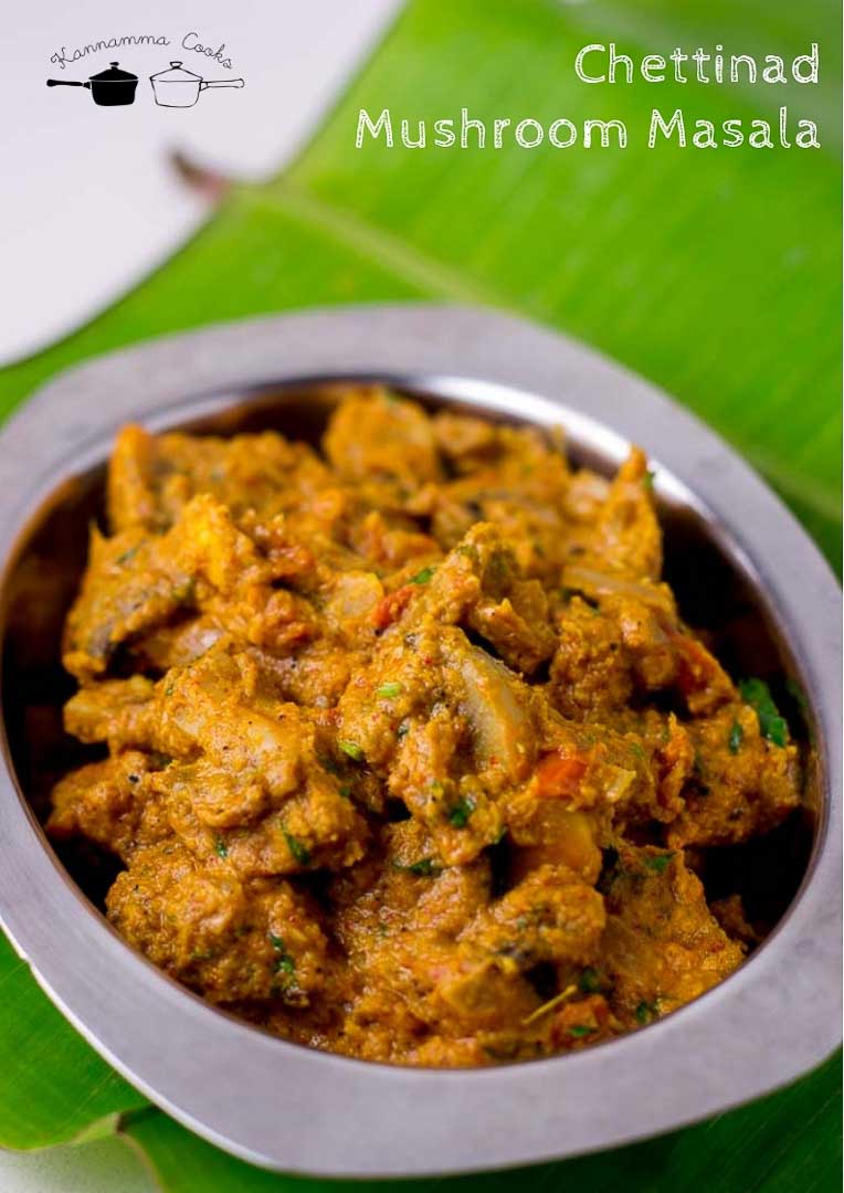 Chettinadu Mushroom Masala