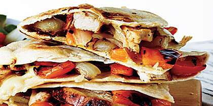 Grilled Chicken and Vegetable Quesadillas