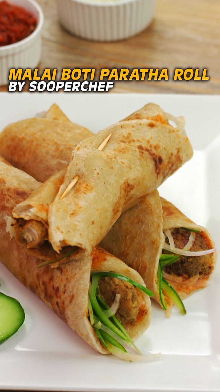 Malai Chicken Tikka Stuffed Paratha