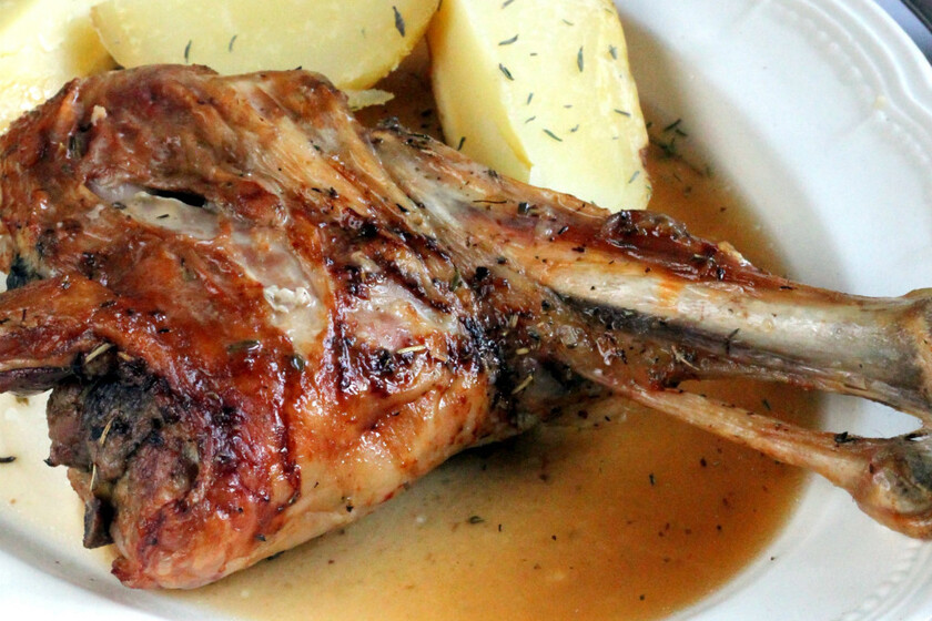 Receta de cochinillo asado con hierbas provenzales en Thermomix