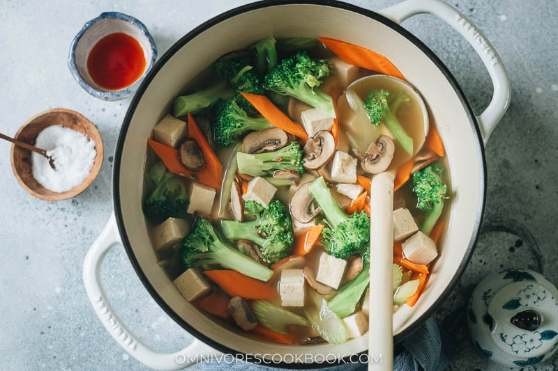10. Asian Tofu and Vegetable Stew