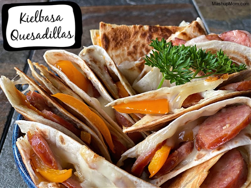 Kielbasa and Cheese Quesadillas