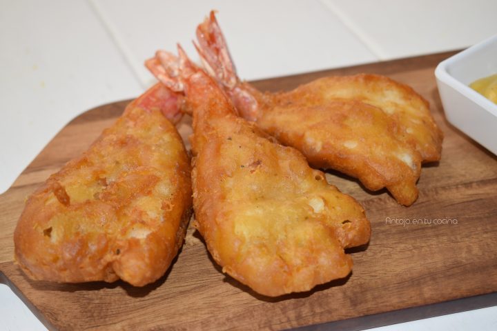 Receta de Gambas en gabardina estilo chino