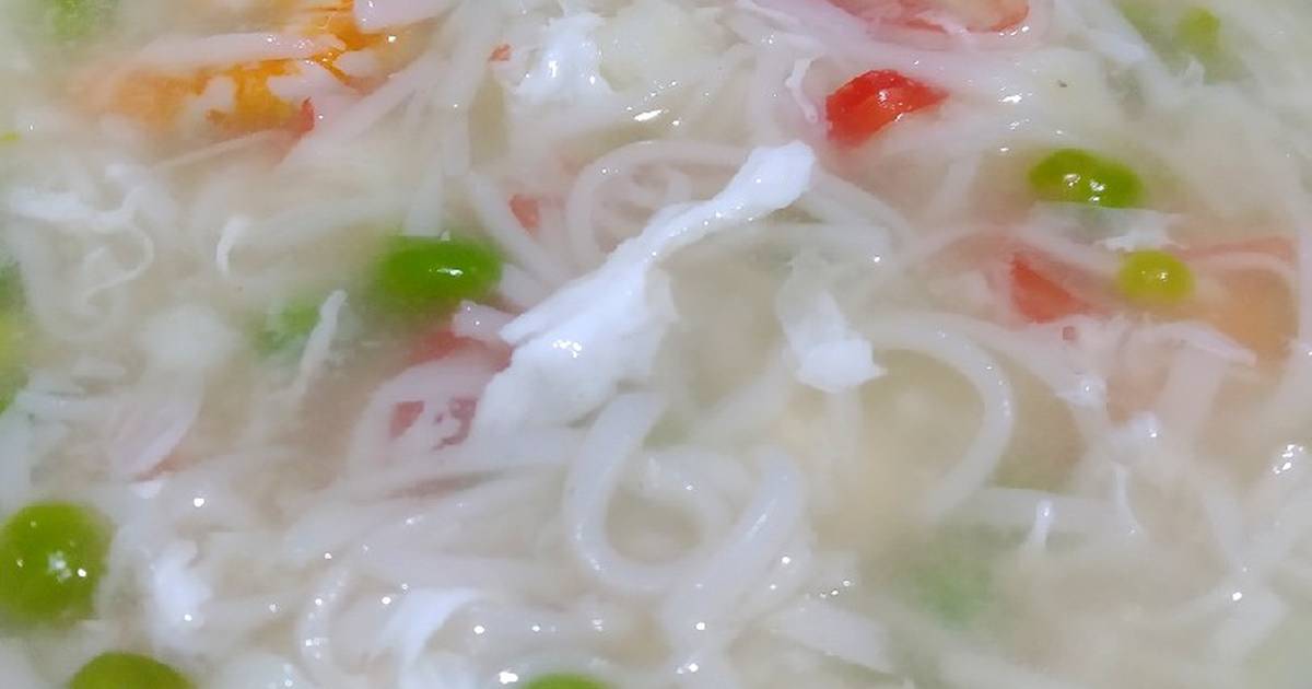 Sopa de mariscos estilo chino