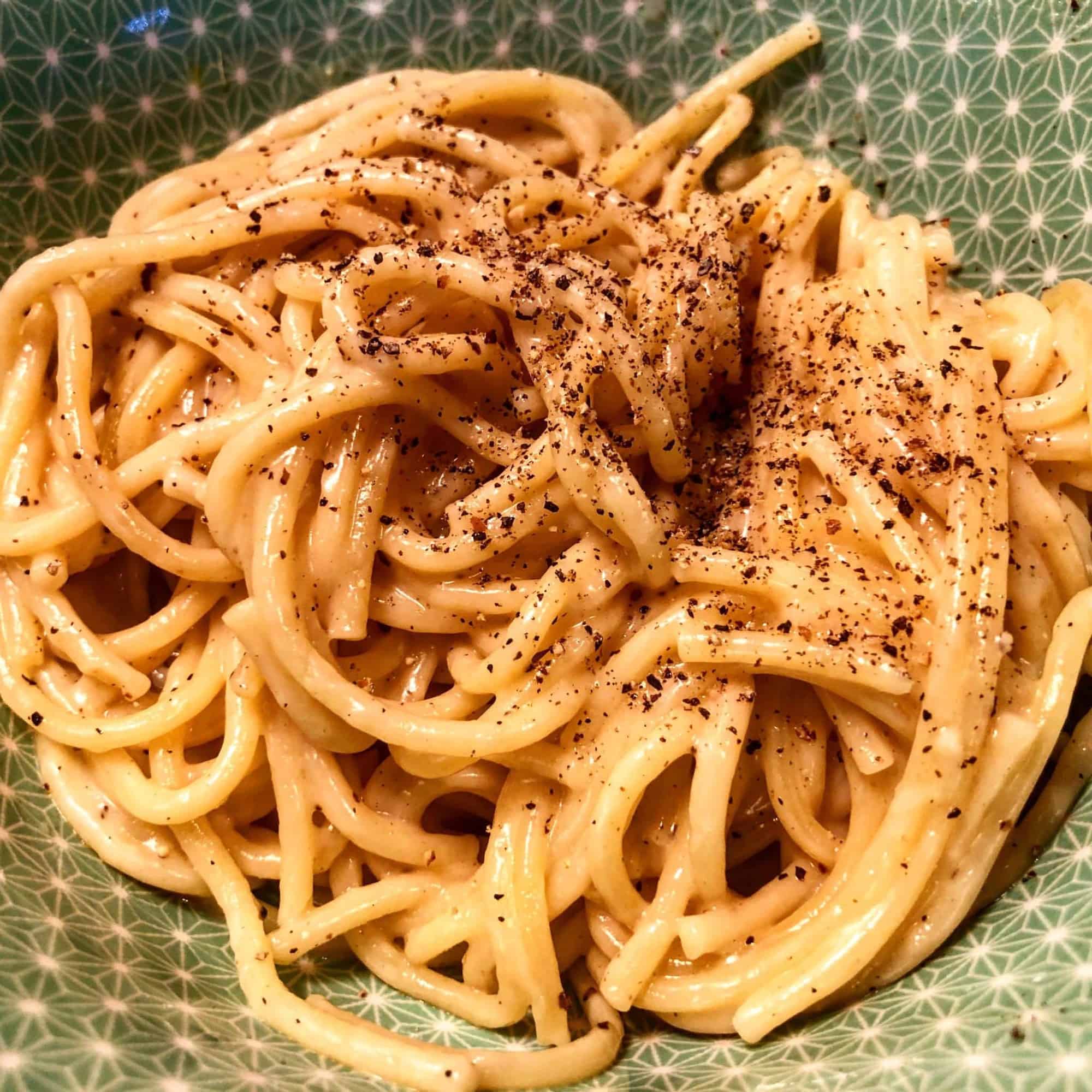 Cacio e Pepe con spaghetti squash