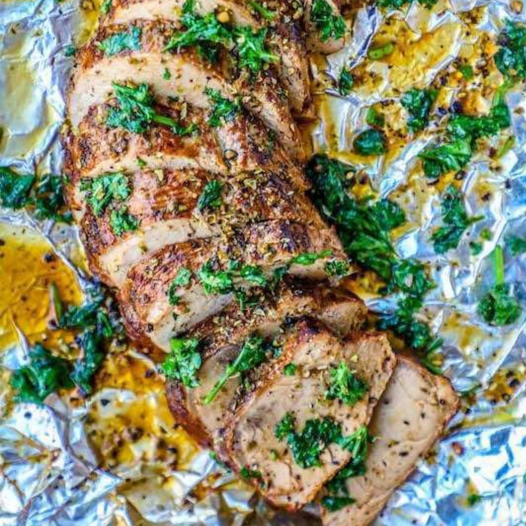 Pork Loin with Herb Butter