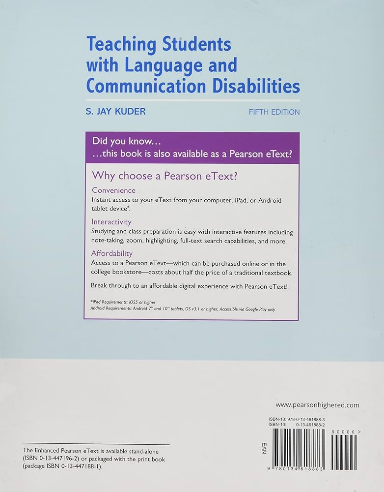 Teaching Students with Language and Communication Disabilities