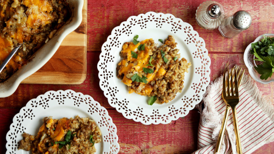 Lentil and Brown Rice Casserole