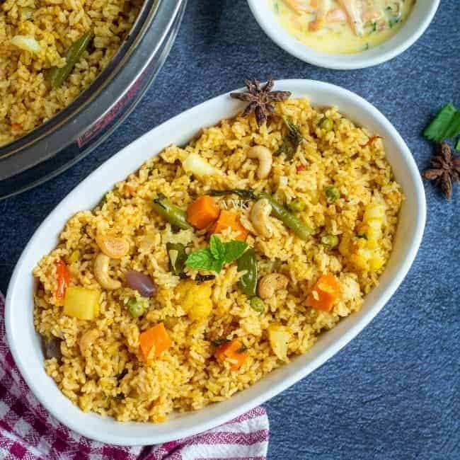 Chettinadu Vegetable Biryani