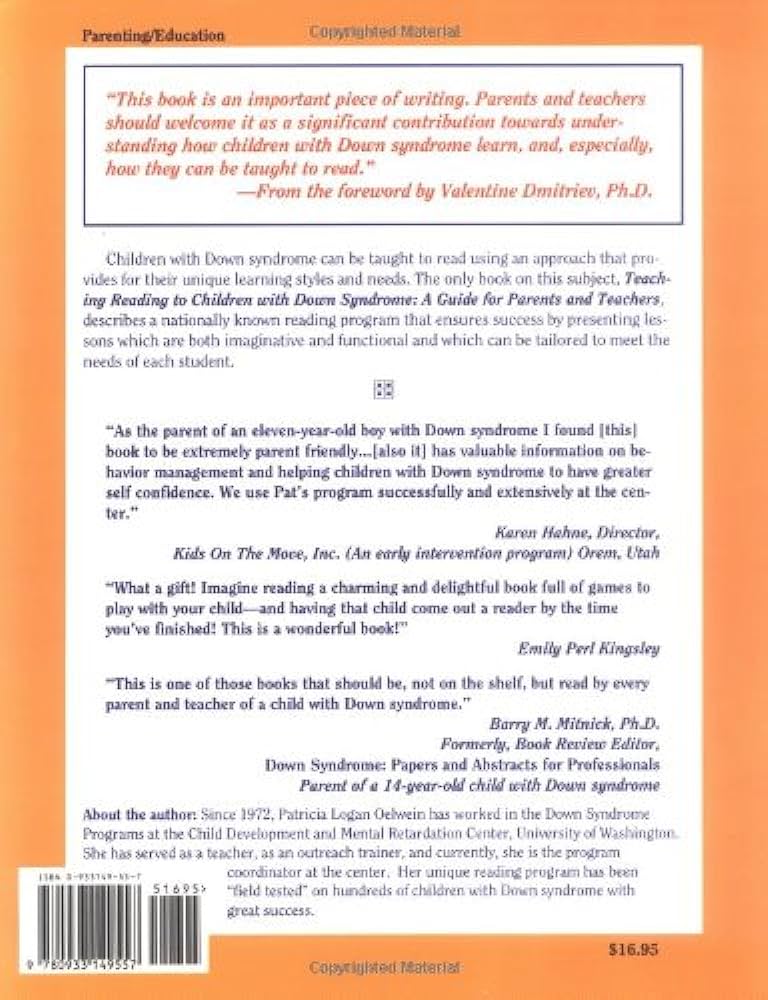 Teaching Reading to Children with Down Syndrome: A Guide for Parents and Teachers
