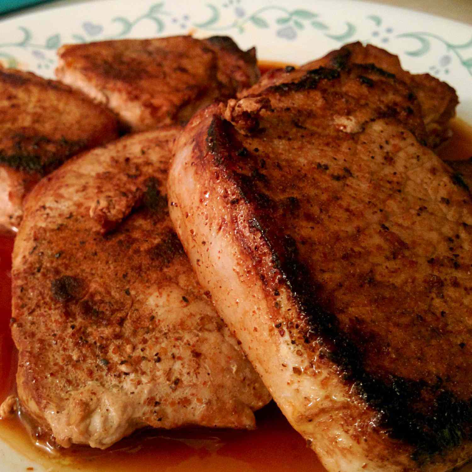 Cajun Spiced Boneless Pork Chops