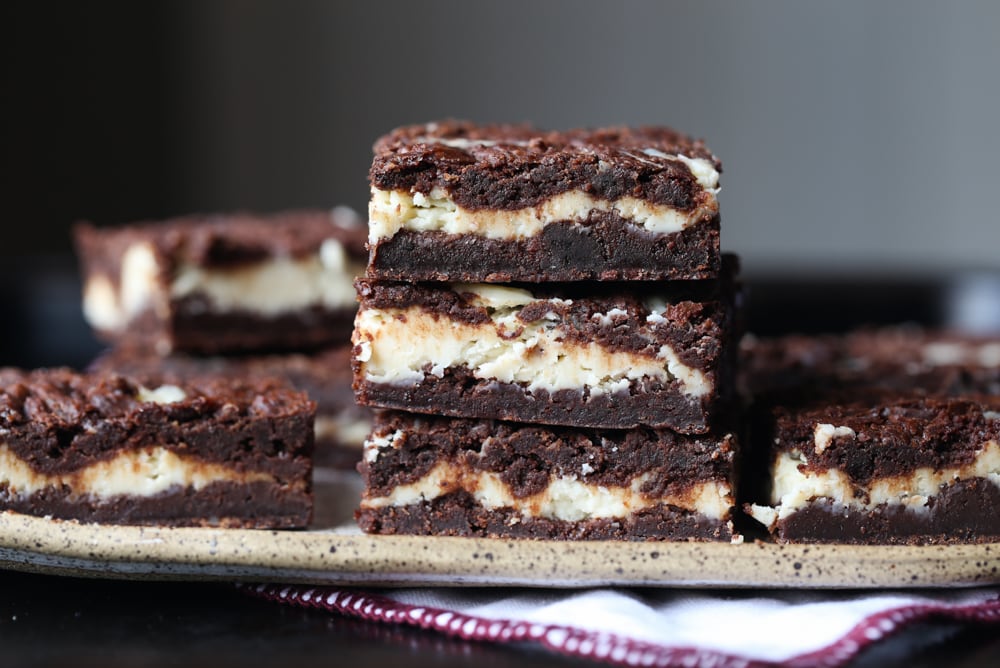 Cheesecake Stuffed Brownies