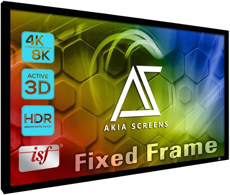 VIVO 120 inch Fixed Frame Projector Screen