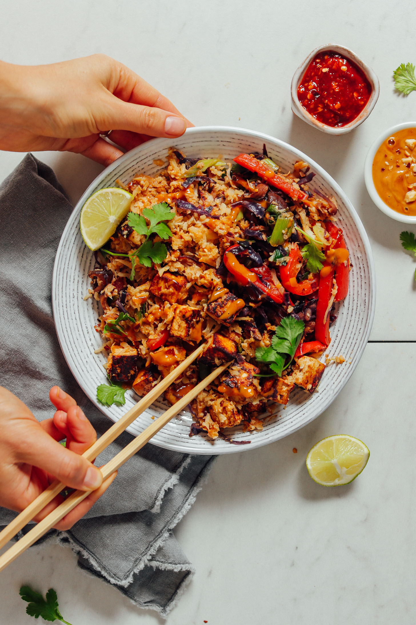Rice and Tofu Stir-Fry