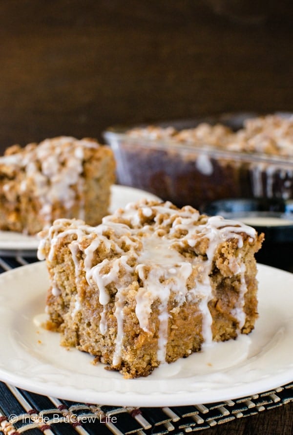 Caramel Banana Coffee Cake
