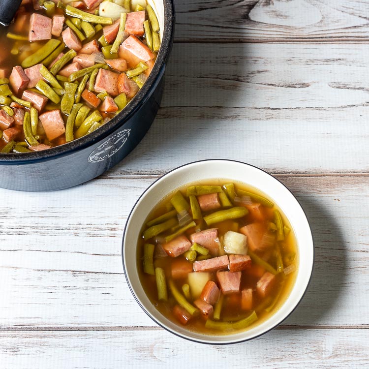 Green Bean and Ham Soup
