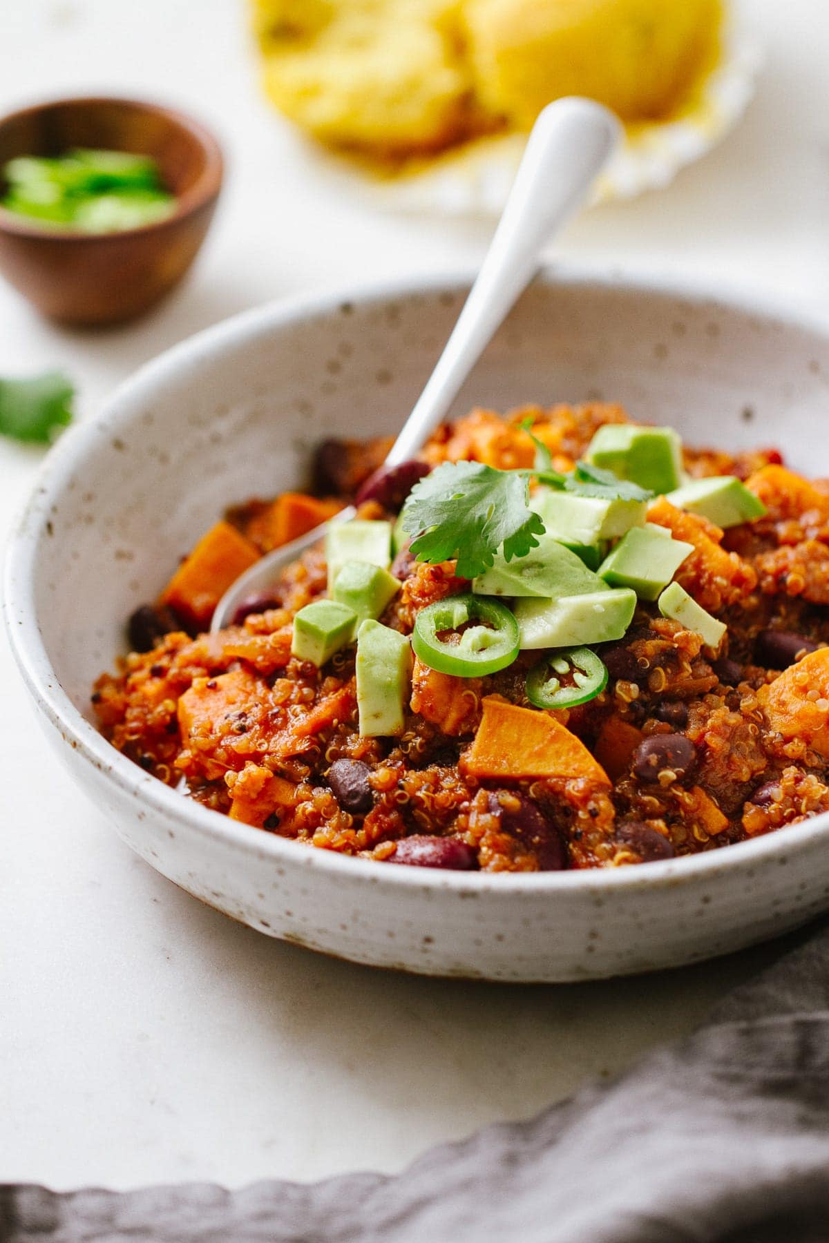 Quinoa and Sweet Potato Chili