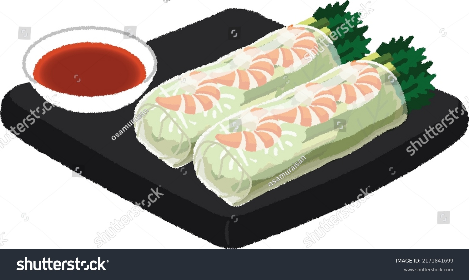 Japanese Tempura Spring Rolls