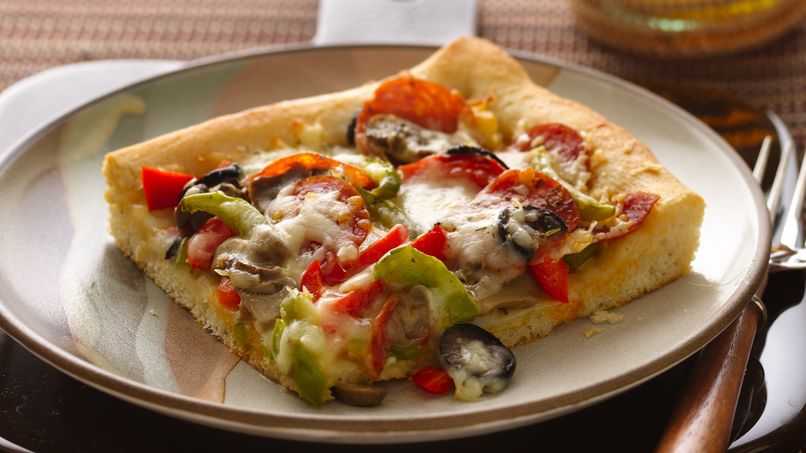 Pizza de pepperoni y pimiento