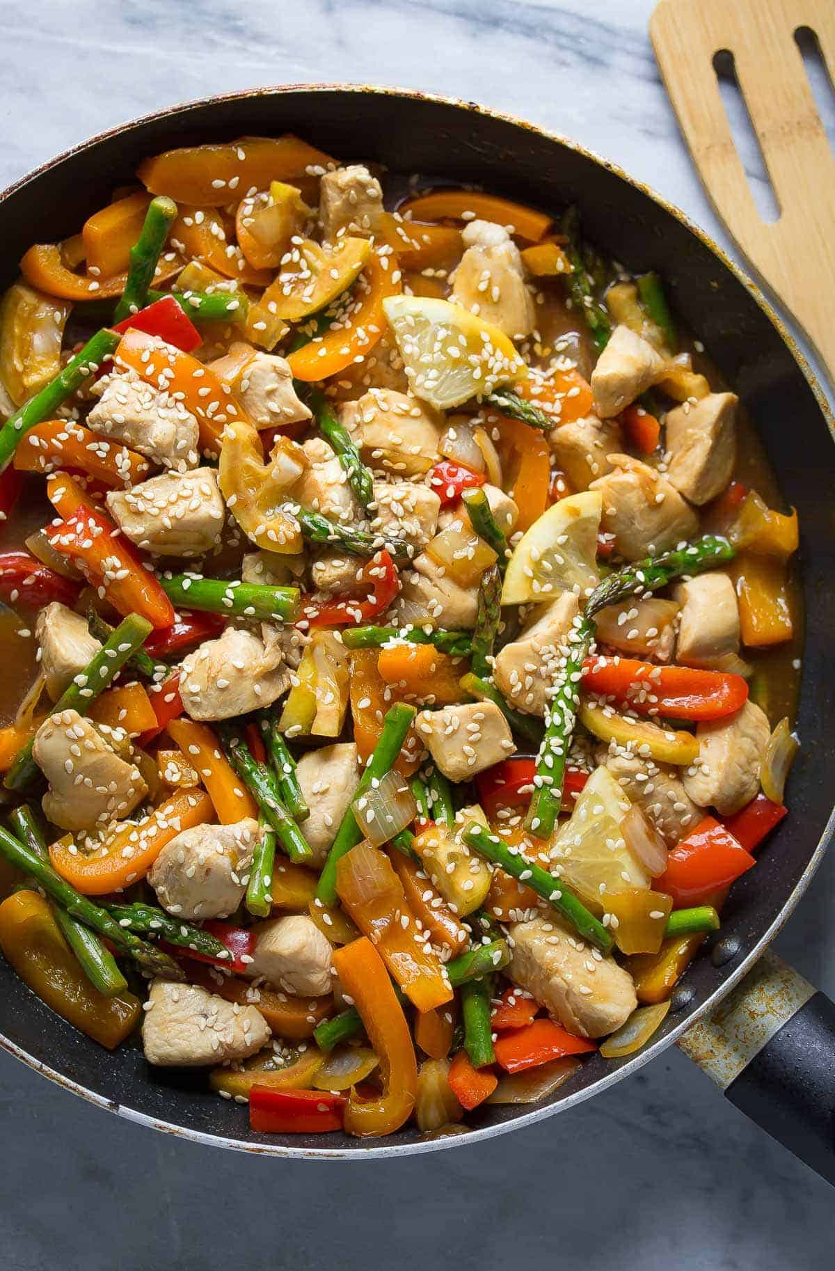 Lemon Sesame Veggie Stir-Fry