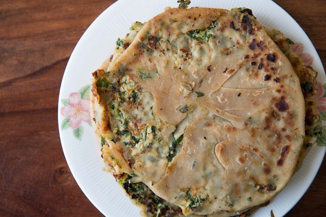 Methi Paneer Paratha